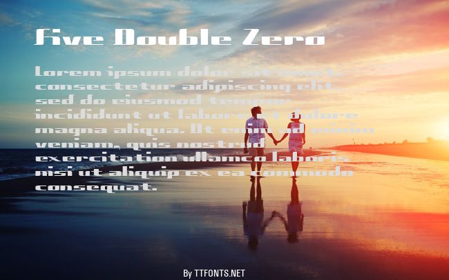 Five Double Zero example